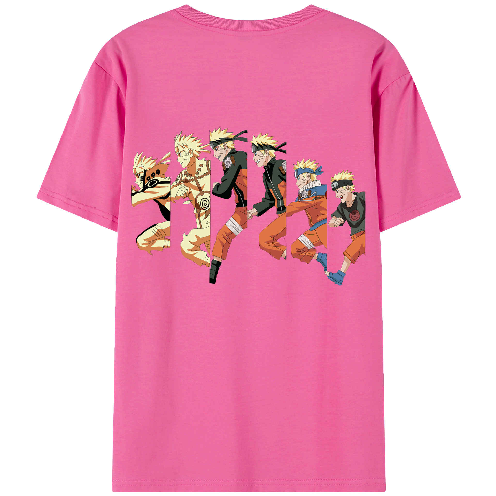 （画像用） NARUTO -ナルト- うずまき ナルト Uzumaki Naruto レディース半袖Tシャツ(バックプリント)